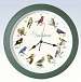 Audubon Singing Clock 13 Inch Grn