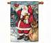 Birdhouse Santa Std Flag