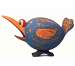 Blue & Orange Loony Bird Birdhouse