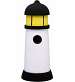 Black & White Lighthouse Birdhouse