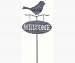 Bird Garden Stake with Welcome Sign