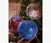 Blue Mosaic Solar Hanging Gazing Ball