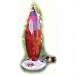 Brushed Copper and Jewel Cut Ruby Glass Feeder