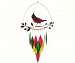 Cardinal on Branch Wind Chime