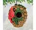 Cardinal Pinecone Resin Birdhouse