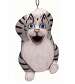Chillin' Grey Tabby Cat Birdhouse