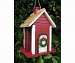 Christmas Cottage Birdfeeder Red
