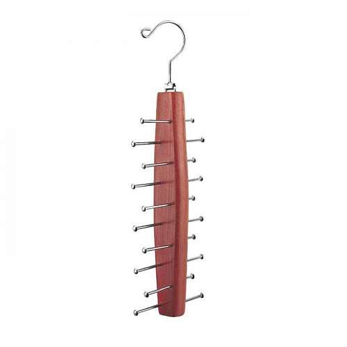 Cherry Stained Wood Tie Hanger