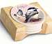 Chickadee Postcard Coasters set of 4