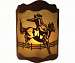 Cowboy Tin Wall Light
