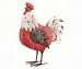 Country Rooster 18 inch Black White