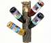 Deer 4 Wine Bottle Holder Wall Mount