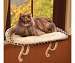 Deluxe Kitty Sill with Bolster Tan
