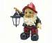 Edison Lighted Lantern Garden Gnome Statue