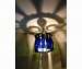 Fleur De Lis Shadow Wine Bottle Chandelier 16 inch diameter