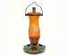 Fluted Orange Bottle Hummingbird Feeder