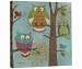 Fantasy Owls Vertical Art Plaque