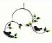 Forest Birds Metal and Glass Mobile