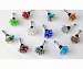 Glass Bead Bottle Stopper 12 Piece Assortment with Displayer