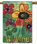 Garden Welcome Standard Flag Double Sided Message