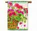 Geranium Basket Standard Flag