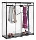 Clear Extra-Wide Clothes Closet