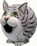 Grey Tabby Cat Gord-O Birdhouse