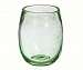 Green Glass Tabletop Stemless Wine Glass Set of 4