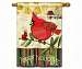 Happy Holidays Cardinal Standard Flag