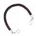 Brown Braid Leather Medical ID Bracelet