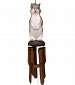 Bamboo Windchime Squirrel
