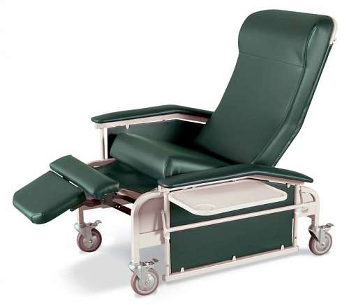 Care Cliner with Tables and Drop Arms