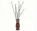 LED Light Branch Twig with Glazed Vase