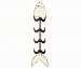 Metal & Wood Fish Wall Wine Holder