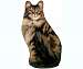 Long-Haired Tabby Doorstop