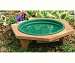 Mini Garden Bird Bath Green