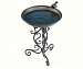 Ornate Metal Birdbath