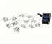 Outdoor Warm White 12 LED Solar String Lights Star