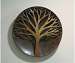 Raised Tree Flamed Wall Disc