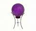 Purple Mosaic Solar Gazing Ball with Stand