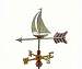 Sailboat Garden Weathervane Polished Copper