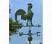 Rooster Weathervane Blue Verde Copper + FRT