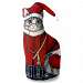 Santa Kitty Doorstop