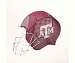 Sports Fan Wine Bottle Holder Texas A and M Helmet Cork Cage and