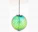 Solar Hanging Gazing Ball Irridescent Green