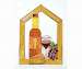 Small Wine with Cheese and grapes Scene Steeple Window Panel