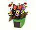 Solar Pals Flapping Patio Pot Green Pot wOrange Butterfly
