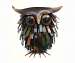 Spiky Owl Sculpture