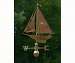 Weathervane Polished Copper  Racing Sloop