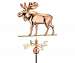 Weathervane Polished Copper  Moose